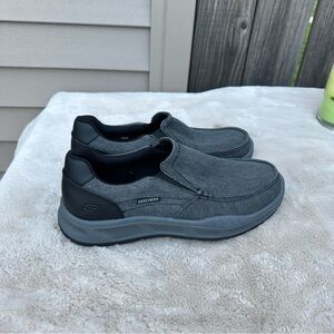 Skechers Men's Charcoal Slip-On Loafers size 9.5